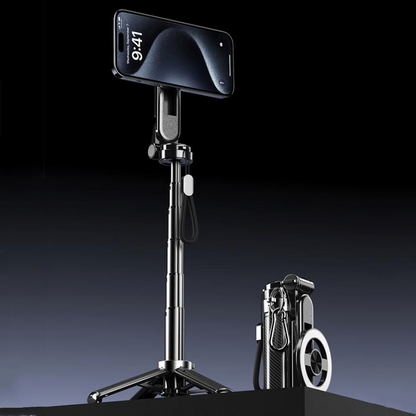 ✨4-in-1 Multifunctional magnetic selfie stick with 360° rotation