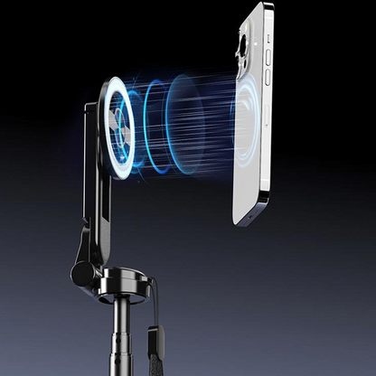 ✨4-in-1 Multifunctional magnetic selfie stick with 360° rotation