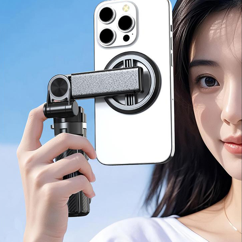 ✨4-in-1 Multifunctional magnetic selfie stick with 360° rotation