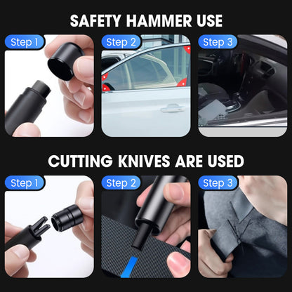 🔥Hot Sale🔥Multi-Functional Dual-Headed Car Safety Hammer