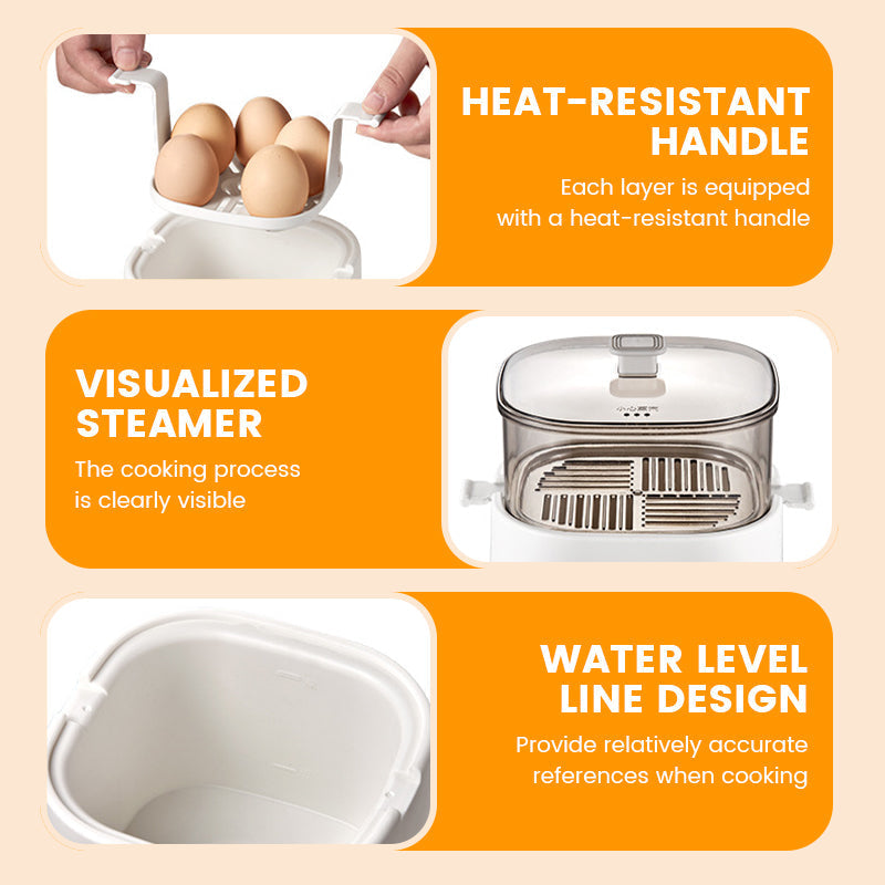 📢Mini Multi-Functional Egg Cooker Set with Smart Touch Panel📢