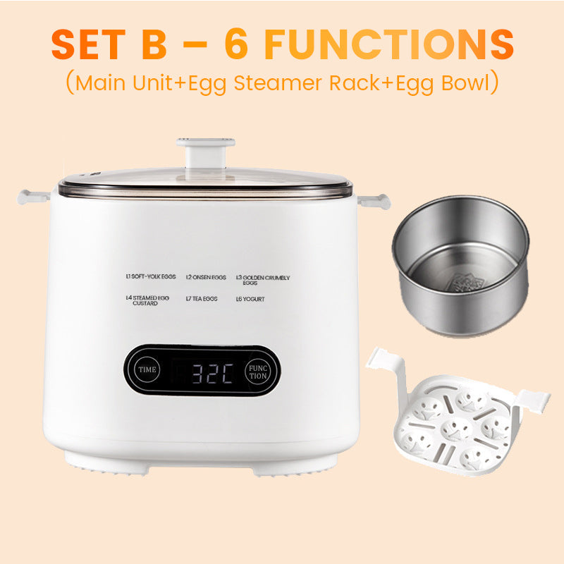 📢Mini Multi-Functional Egg Cooker Set with Smart Touch Panel📢