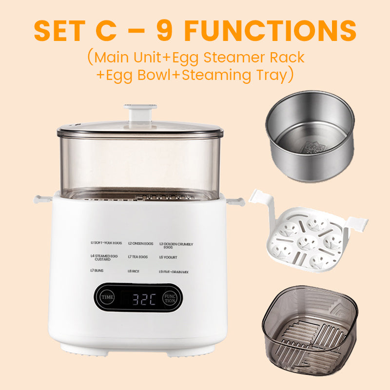 📢Mini Multi-Functional Egg Cooker Set with Smart Touch Panel📢
