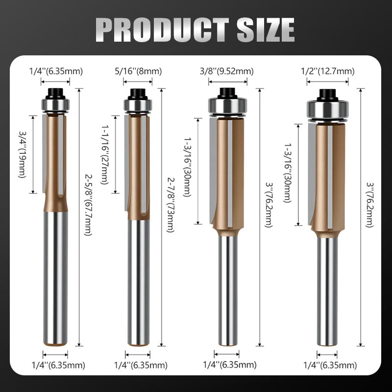 Flush Cut Trim Router Bit