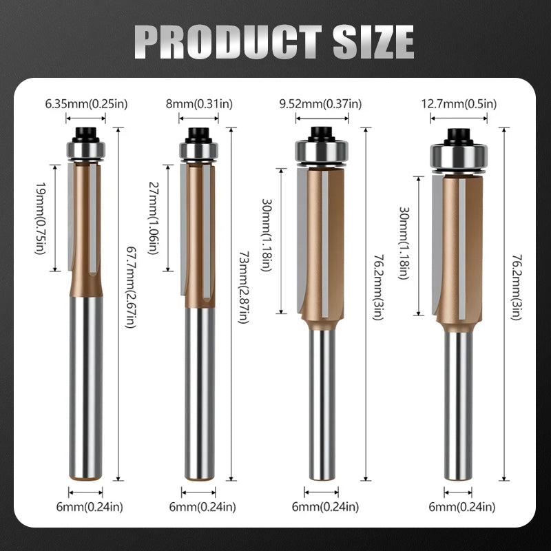 Flush Cut Trim Router Bit