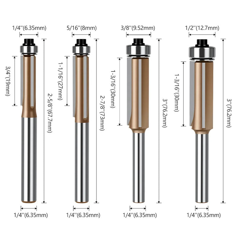 Flush Cut Trim Router Bit