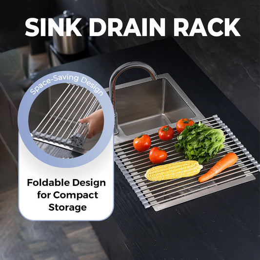 Durable Rust-Proof Folding Sink Drain Rack