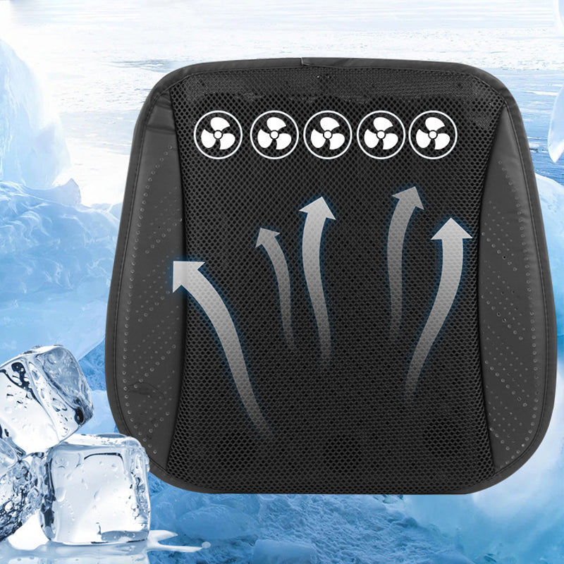 Ventilated Breathable Cooling Car Seat Cushion with USB Port