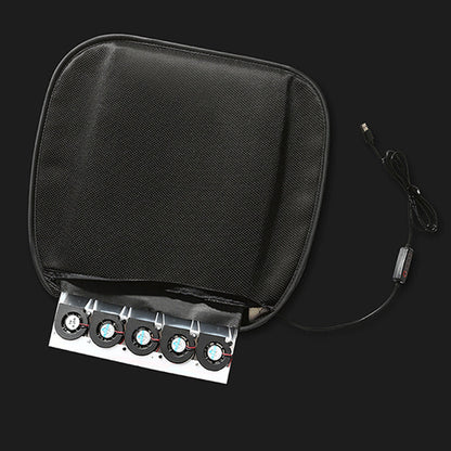 Ventilated Breathable Cooling Car Seat Cushion with USB Port