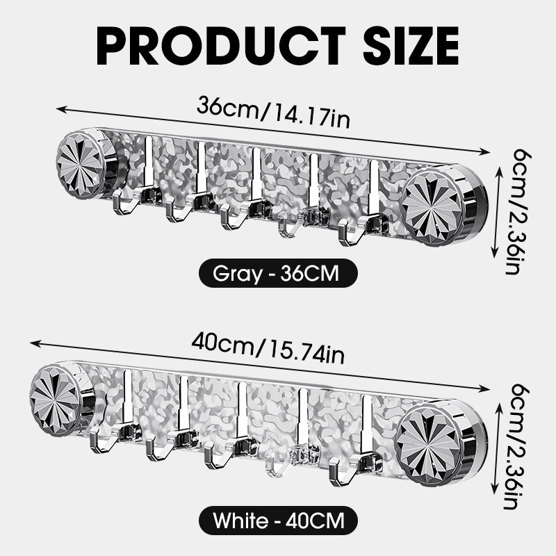 Multipurpose Stylish Wall-Mounted Hooks Organizer