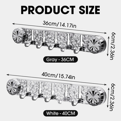 Multipurpose Stylish Wall-Mounted Hooks Organizer