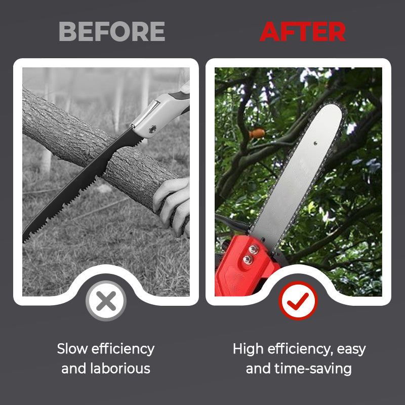 💥Bestseller back in stock! 🔥Cordless high-power lithium battery chainsaw - 🎁Limited-time gift tool kit!