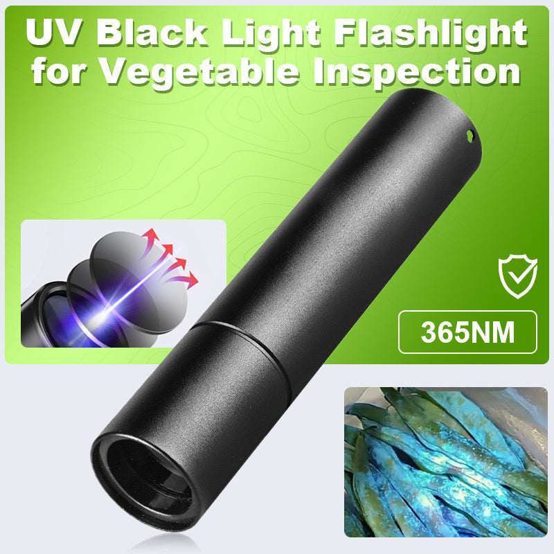 UV Black Light Flashlight for Vegetable Inspection