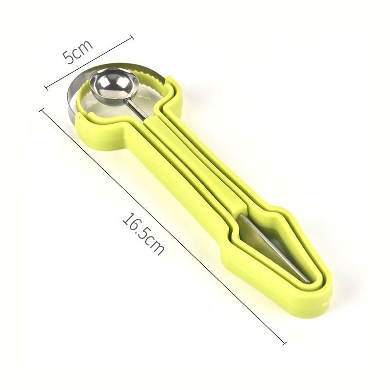 🍉3-in-1 Stainless Steel Melon Baller Scoop Tool Kit