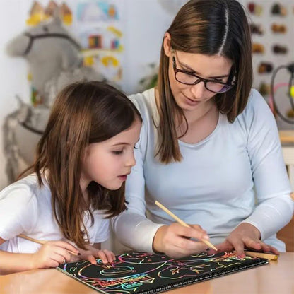 🔥Christmas Big Sale🌈Creative Rainbow Scratch Art Notebook