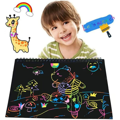 🔥Christmas Big Sale🌈Creative Rainbow Scratch Art Notebook