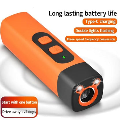 🐕🐾 Ultrasonic Dog Bark Deterrent – Humane & Effective, One-Button Correction for Dogs/Cats, Safe & Portable 🔇