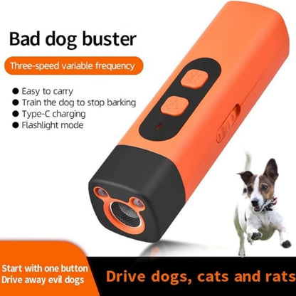 🐕🐾 Ultrasonic Dog Bark Deterrent – Humane & Effective, One-Button Correction for Dogs/Cats, Safe & Portable 🔇