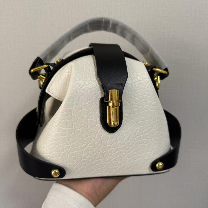 👜50% OFF! 🧳Color-Blocked Bag – Stylish, Metal Hardware, Multi-Way