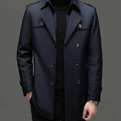Free Shipping🚀Men's Medium-Length Trench Coat with Detachable Inner