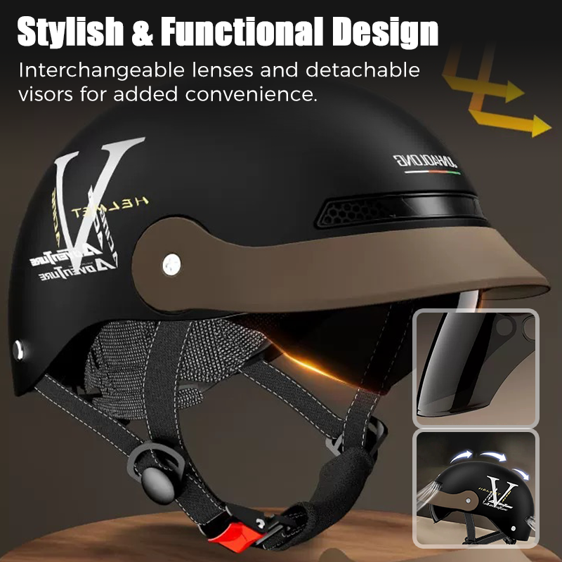 🛡️Breathable Lightweight Crash-Resistant Motorcycle Helme