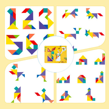 Magnetic Travel Tangram Puzzle for Kids
