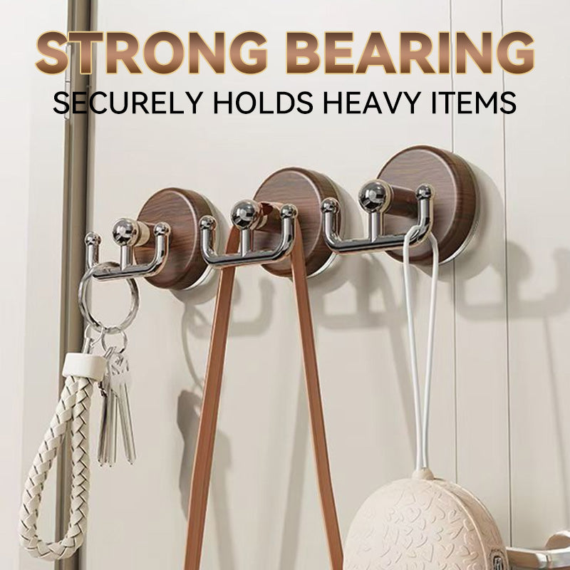 Multi-Functional Wood Grain Suction Cup Hook