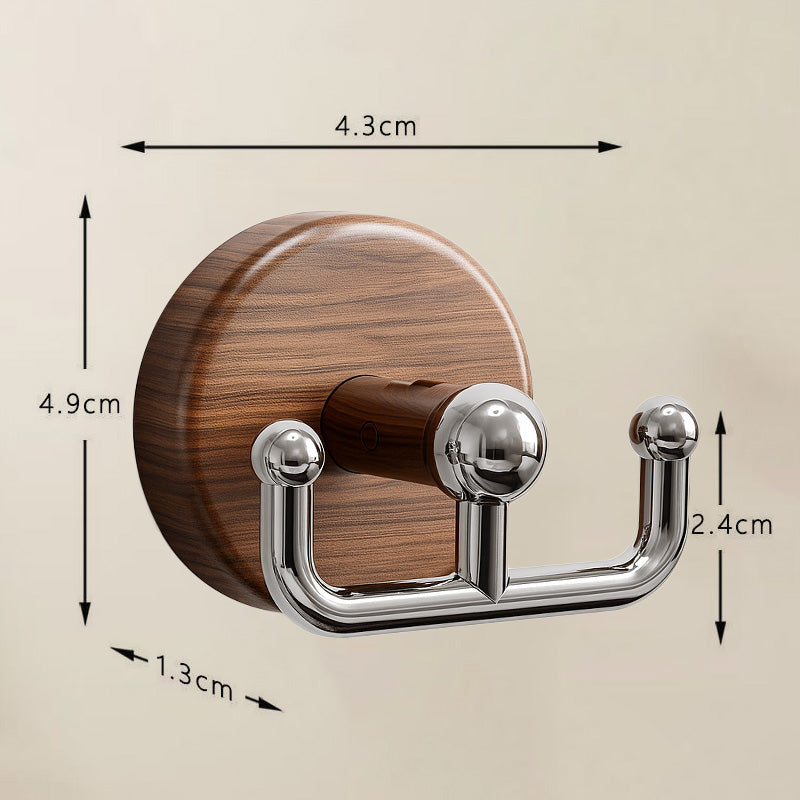 Multi-Functional Wood Grain Suction Cup Hook