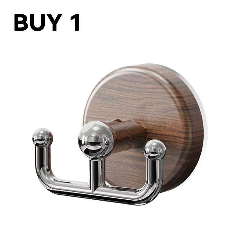 Multi-Functional Wood Grain Suction Cup Hook