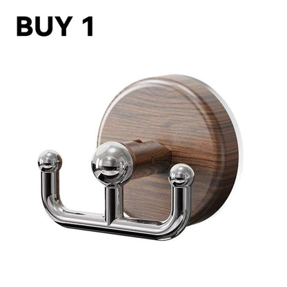 Multi-Functional Wood Grain Suction Cup Hook