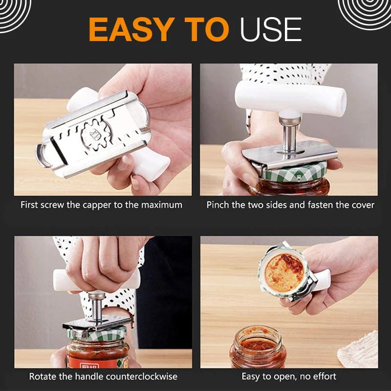 🔥Easy Adjustable Stainless Steel Cap Opener