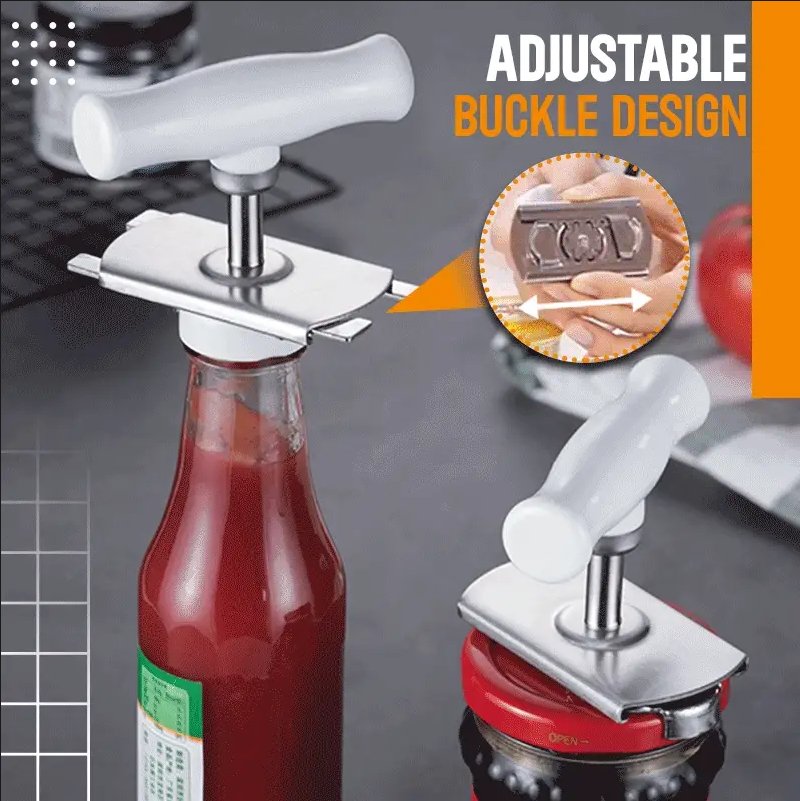 🔥Easy Adjustable Stainless Steel Cap Opener