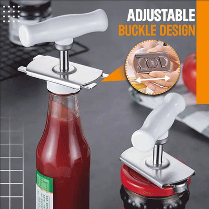 🔥Easy Adjustable Stainless Steel Cap Opener