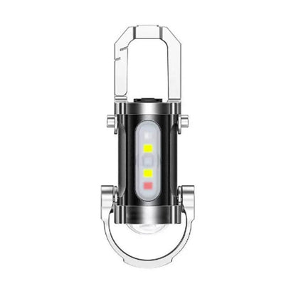 USB-C Rechargeable Keychain Flashlight | 500 Lumens EDC Mini Light, IPX6 Waterproof