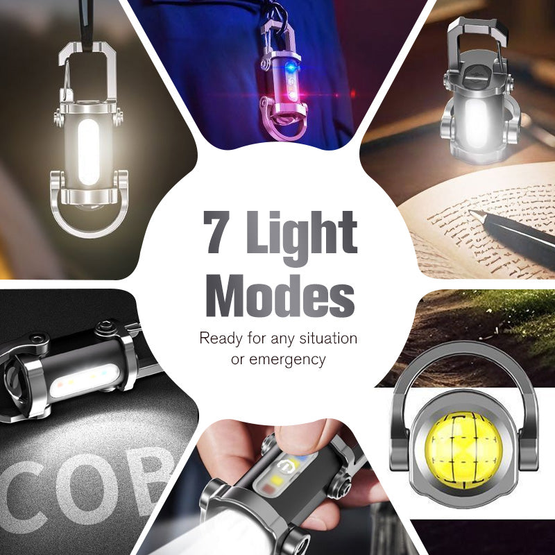 🔦 Rechargeable Keychain Flashlight – 300 Lumens, USB-C Charging & Compact, Unbreakable Design for EDC