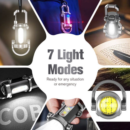 🔦 Rechargeable Keychain Flashlight – 300 Lumens, USB-C Charging & Compact, Unbreakable Design for EDC