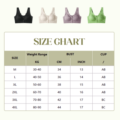 Comfort Front-Clasp & Wire-Free Seamless Bra