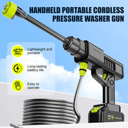 💦Handheld Portable Cordless Pressure Washer Gun