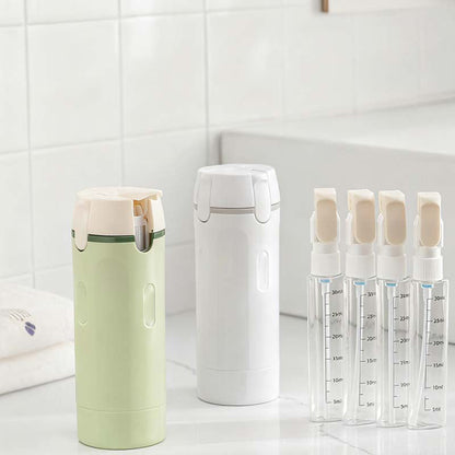 🧴4-in-1 Travel Dispenser Bottles – Leak-Proof, Refillable