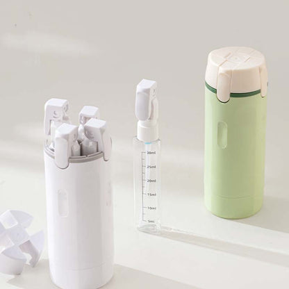 🧴4-in-1 Travel Dispenser Bottles – Leak-Proof, Refillable