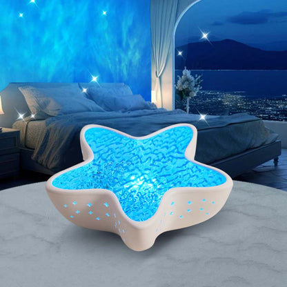 ⚡Free Shipping🔥Multi-color adjustment Hot selling atmosphere room decoration starfish wave projection lamp