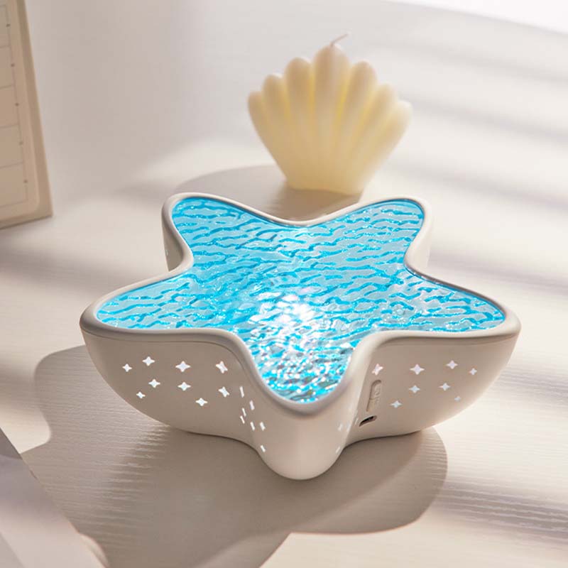 ⚡Free Shipping🔥Multi-color adjustment Hot selling atmosphere room decoration starfish wave projection lamp