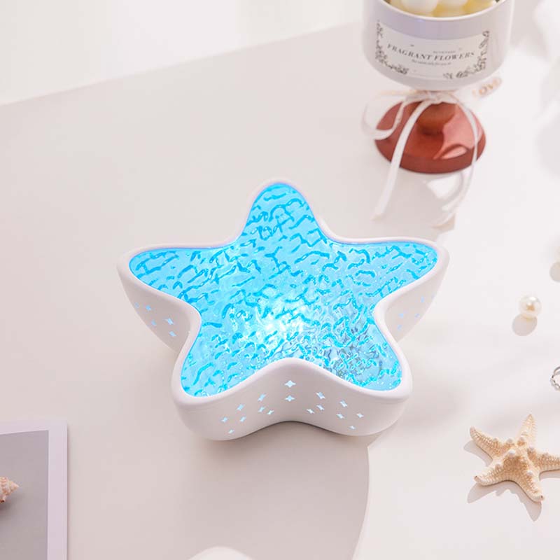 ⚡Free Shipping🔥Multi-color adjustment Hot selling atmosphere room decoration starfish wave projection lamp