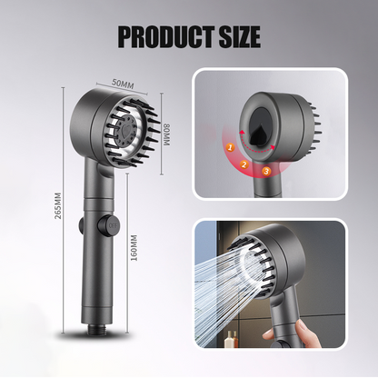 🚿💦3-Mode High-Pressure Hand Shower