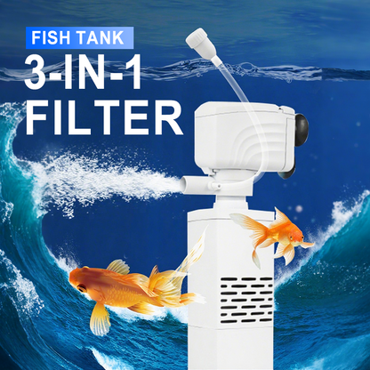 💦Fish Tank 3-in-1 Filter♻️Filtration, Oxygenation & Water Pumping