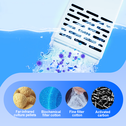 💦Fish Tank 3-in-1 Filter♻️Filtration, Oxygenation & Water Pumping