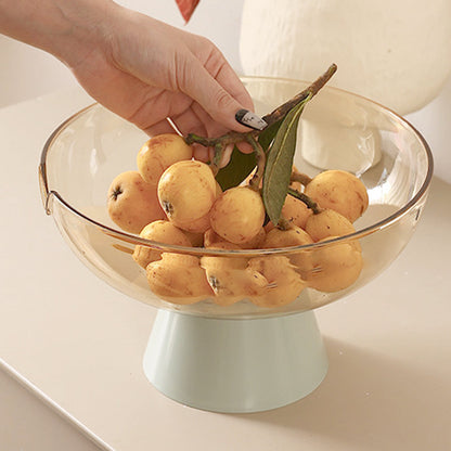 Durable transparent drain fruit bowl