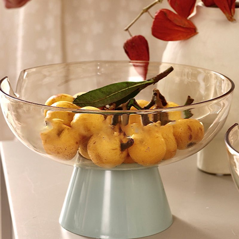 Durable transparent drain fruit bowl