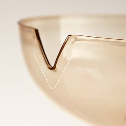 Durable transparent drain fruit bowl