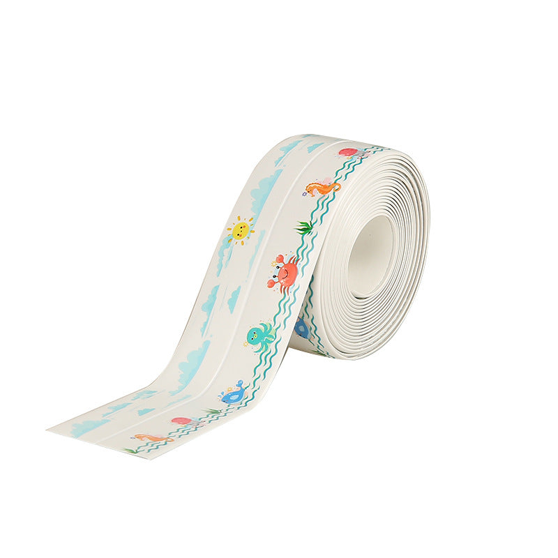 Bath Sealant Strip Self Adhesive 1/2/3 Rolls Caulk Tape White Waterproof Seal for Toilet Bathtub Shower Sink Wall Corner Kitchen with Sealing Tool 3.2m Length 38mm Width
